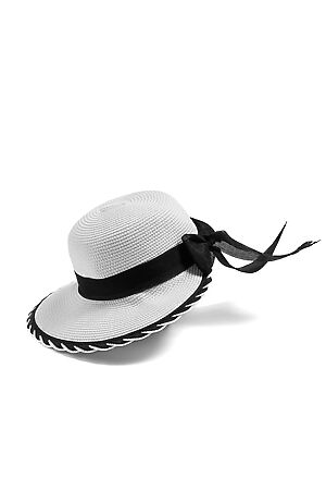 Плетеная шляпка Каникулы в Рио в винтажном стиле Nothing But Love (Черный, белый) 202047 #195510
