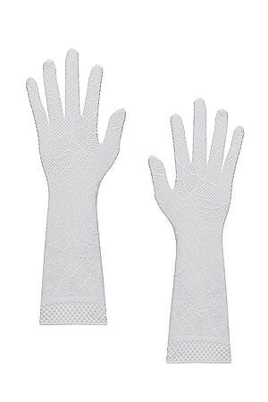 Ажурные перчатки "Невесомая паутинка" LE CABARET (Белый) 204173 #195631