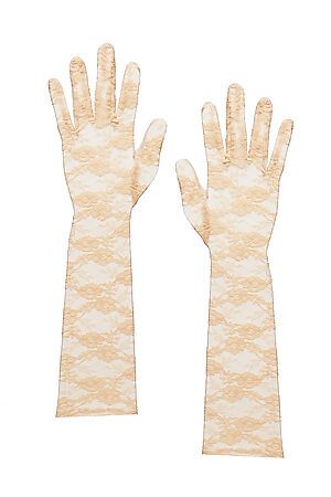 Ажурные перчатки "Призрачная красота" LE CABARET (Бежевый) 206391 #195645