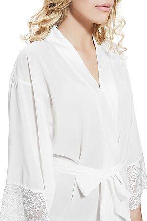 Шёлковый халат MERSADA (Белый) 108904 #195679