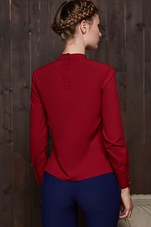 Блузка с v-образным вырезом MERSADA (Красный) 202348 #196165