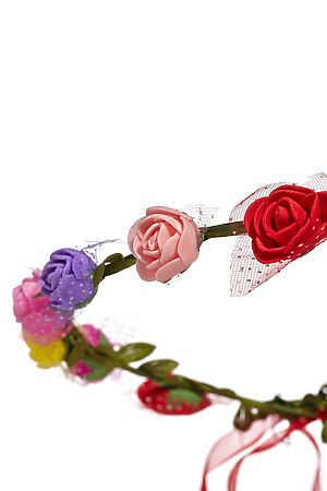 Веночек с розами "Лучи радуги" Nothing But Love (Зеленый, красный, лиловый) 205291 #196171