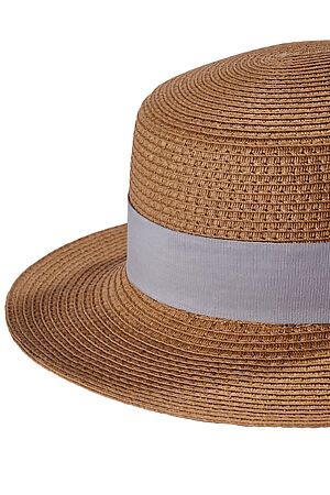 Плетеная шляпа "Фрида" Nothing But Love (Светло-коричневый, серый) 207258 #196402