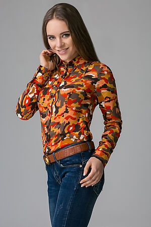 Рубашка MERSADA (Оранжевый, горчичный) 87289 #196757