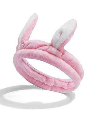 Косметическая повязка "Плюшевый кролик" КРАСНАЯ ЖАРА (Розовый, белый) 214041 #196887