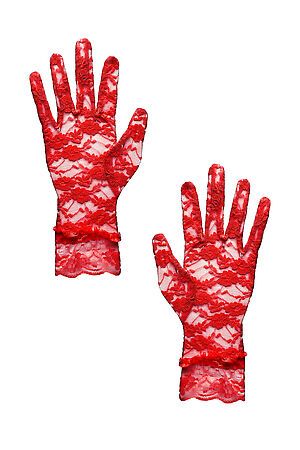 Ажурные перчатки "Французский поцелуй" LE CABARET (Красный) 206402 #196898