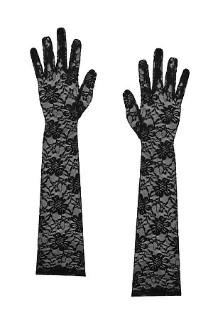 Ажурные перчатки "Валентинка" LE CABARET (Черный) 206394 #197195