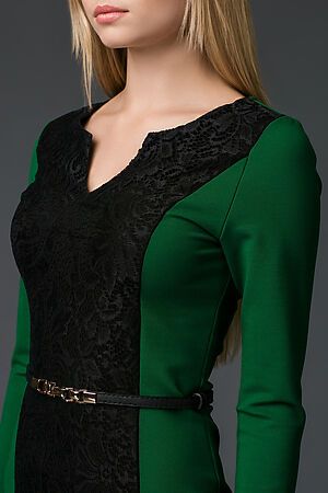 Платье MERSADA (Темно-зеленый, черный) 72155 #197824