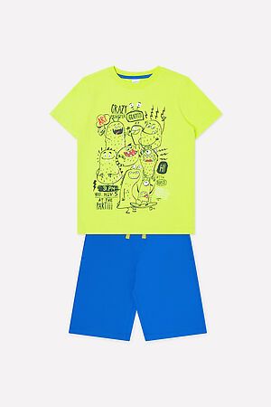 Комплект (футболка+шорты) CROCKID (Яр.зеленый) #197952