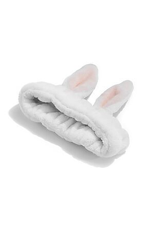 Косметическая повязка "Плюшевый кролик" КРАСНАЯ ЖАРА (Белый, бледно розоватый) 214043 #199078