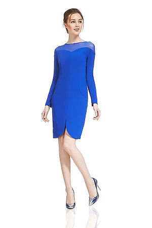 Платье-футляр "Стильная кокетка" MERSADA (Королевский синий) 108282 #203089