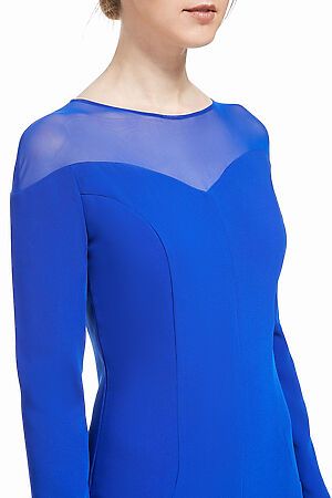 Платье-футляр "Стильная кокетка" MERSADA (Королевский синий) 108282 #203089