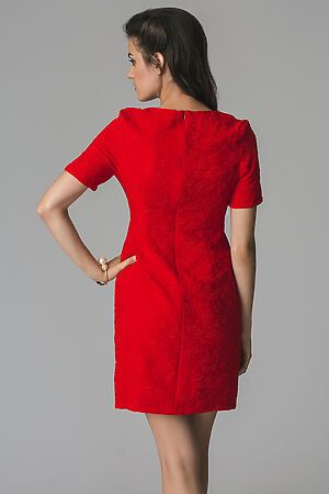 Платье MERSADA (Огненно-красный, черный) 96724 #203156