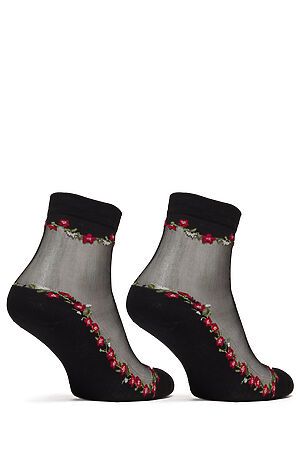Носки с вышивкой "Встреча под цветочным дождем" LE CABARET 204266 #203581