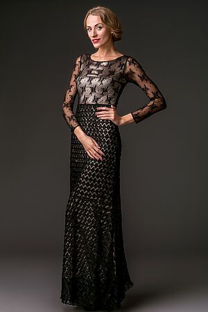 Платье MERSADA (Черный, шампань) 104536 #203651