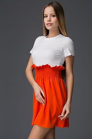 Платье MERSADA (Белый, оранжевый) 76158 #203734