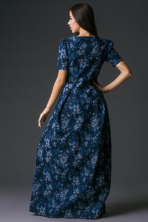 Платье MERSADA (Темно-синий, серо-голубой) 104015 #203866