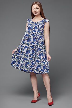 Платье Старые бренды (Сирень на синем) П 703/1 #204467