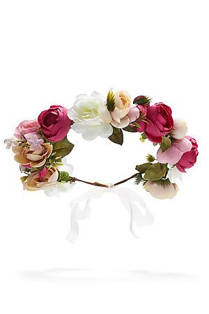 Веночек с розами и пионами Волшебный сад Nothing But Love (Розовый, белый, бежевый) 203638 #204927