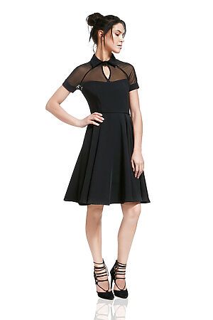 Платье-миди "Элегантный силуэт" MERSADA (Черный) 106361 #206513