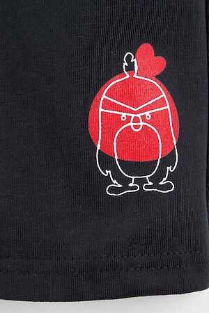 Пижама(Футболка+Шорты) BOSSA NOVA ANGRY BIRDS (Красный/Черный) 384АБ-171 #207824