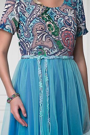 Платье BELLOVERA (Бирюзовый, Голубой) 5П0872 #211204