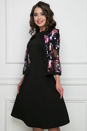 Платье BELLOVERA (Розовый, Черный) 8П0583 #211480