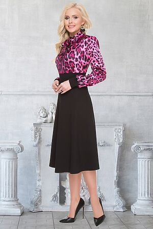 Платье BELLOVERA (Розовый, Черный) 4П0368 #211597