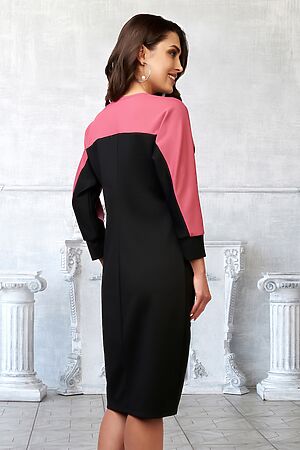 Платье BELLOVERA (Розовый, Черный) 4П0328 #211605