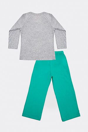 Пижама MARK FORMELLE (Серый меланж +зеленый +печать) 19-4509-0 #213403