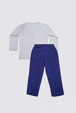 Пижама MARK FORMELLE (Серый меланж +синий +печать) 19-4509-0 #213405