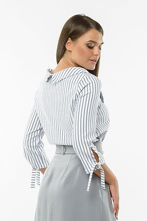 Блуза REMIX (Белый/Серая полоса) 4748 #213453