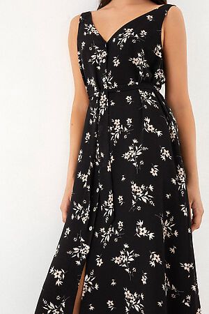 Платье ZARINA (Черный цветы мелкие) 0327003513 #213787