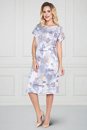 Платье BELLOVERA (Белый, фиолетовый) 4П0962 #219384