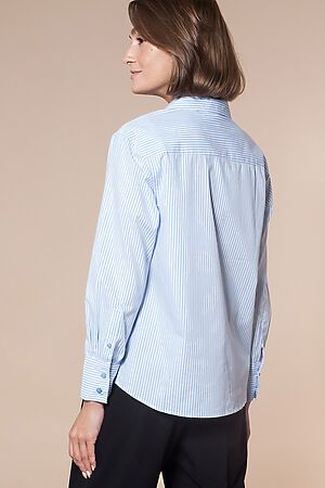 Блуза VILATTE (Белый-голубой) D29.678 #225507