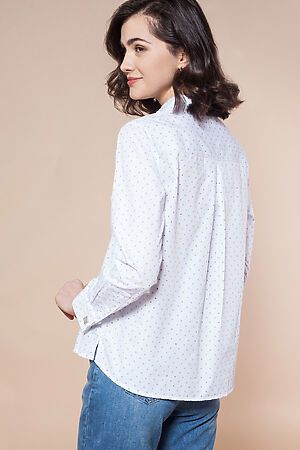 Блуза VILATTE (Белый-синий) D29.682 #225511