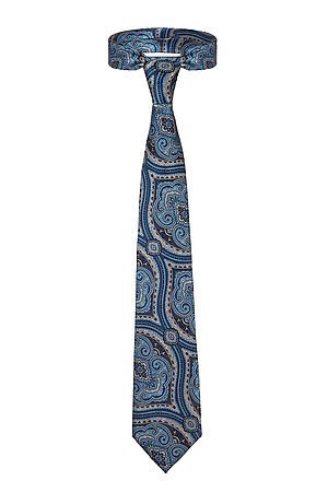 Комплект: галстук и платок-паше SIGNATURE (Голубой, синий, бежевый,) 209722 #229527