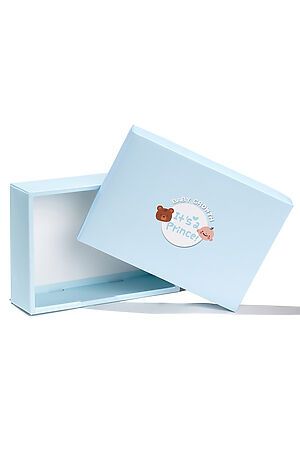 Подарочная коробка в пакете Nothing Shop (Белый, светло-голубой) 211840 #230224