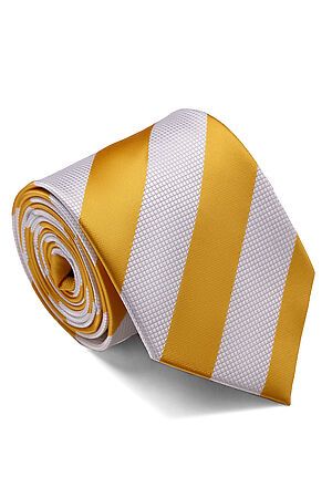 Классический галстук SIGNATURE (Белый, ярко-желтый,) 209325 #230500