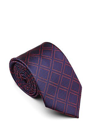 Классический галстук SIGNATURE (Темно-синий, малиново-красный) 204387 #230505