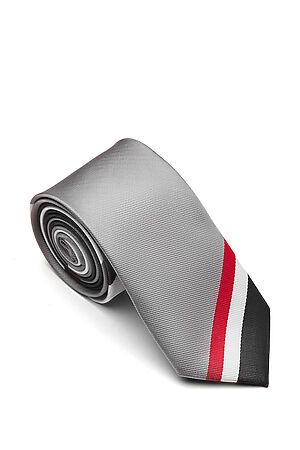 Классический галстук SIGNATURE (Светло-серый, белый, серый) 204402 #230840