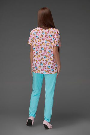 Пижама Старые бренды (Голубой) ЖП 024/7 #237843