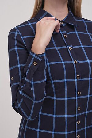 Блуза MARIMAY (Синяя клетка) 030102-3 #238512