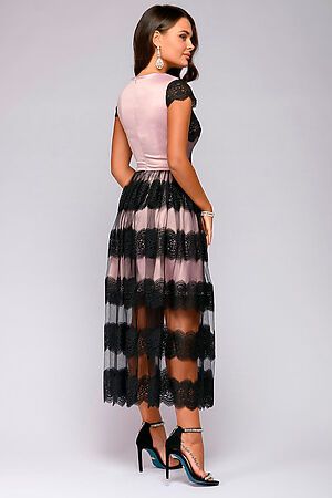 Платье 1001 DRESS (Пыльная роза/черный) 0122001-01281BS #245926