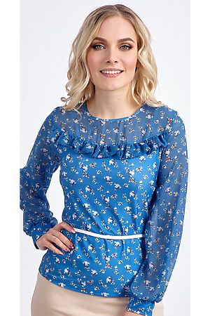 Блуза BRASLAVA (Голубой, белый) 1873-23/03 #250553