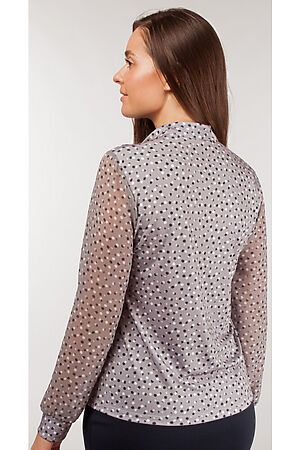Блуза BRASLAVA (Серый, молочный) 156-24/22 #250573