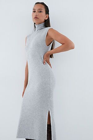 Платье ZARINA (Светло-серый меланж) 0328600500 #256947