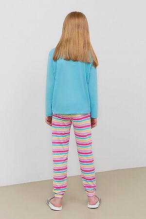 Пижама MARK FORMELLE (Мятный +цветная полоска) 21-10552ПП-0 #260529