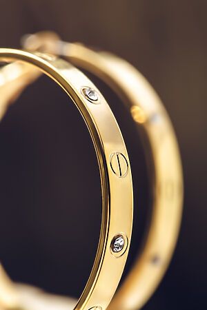 Серьги кольца Полночь в Париже, 4,5 см Nothing But Love (Желтый) 102670 #262087