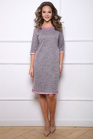 Платье BELLOVERA (Розовый, серый) 8П1490 #263608